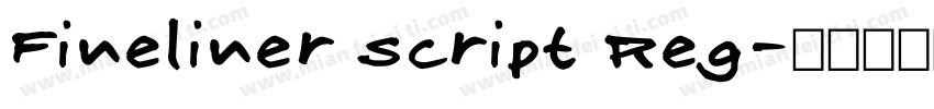 Fineliner Script Reg字体转换